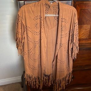 Fringe kimono